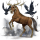 cheval de selle arabe bai brûlé