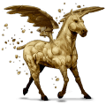 licorne de selle ailée Élément terre