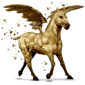 licorne de selle ailée Élément terre