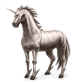 licorne de selle Élément métal