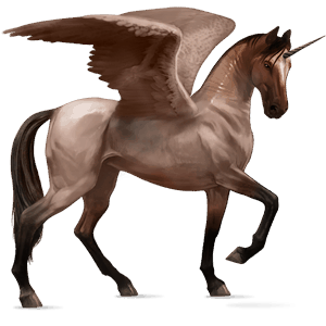 licorne de selle ailée marwari cremello
