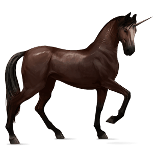licorne de selle marwari cremello