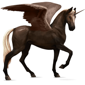 licorne de selle ailée hanovrien alezan
