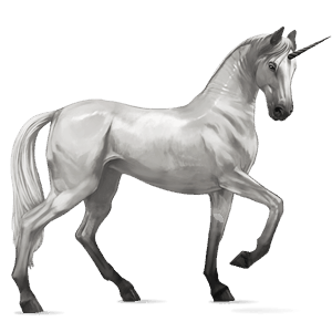 licorne de selle trotteur américain noir