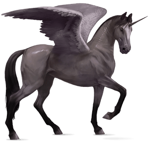 licorne de selle ailée marwari cremello