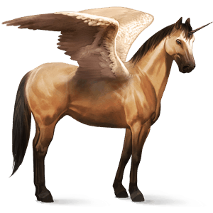 poney licorne ailé welsh bai