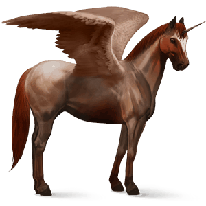 licorne de selle ailée trotteur orlov alezan