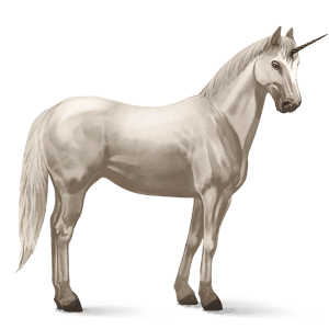 licorne de selle frison noir