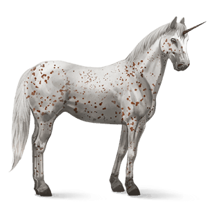 licorne de selle appaloosa leopard alezan