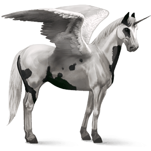licorne de selle ailée trotteur français alezan