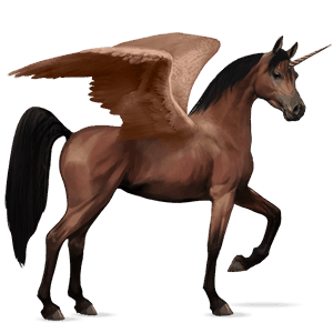 licorne de selle ailée appaloosa noir