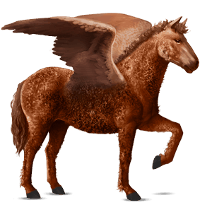 pégase de selle lipizzan alezan