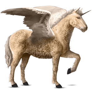 licorne de selle ailée palomino palomino