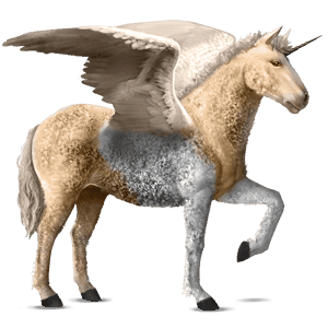 licorne de selle ailée hackney alezan