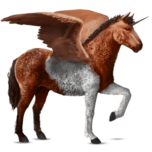 licorne de selle ailée palomino palomino