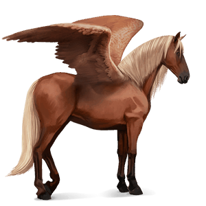 pégase de selle tennessee walker alezan brûlé
