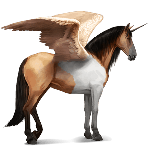 licorne de selle ailée paso péruvien bai cerise