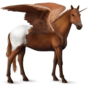 licorne de selle ailée donskaya alezan