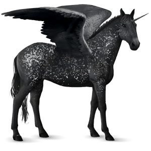 licorne de selle ailée arabe alezan