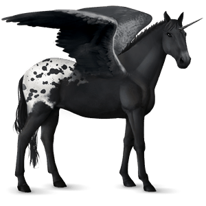 licorne de selle ailée cheval canadien alezan brûlé crins lavés