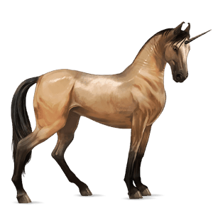 licorne de selle mustang isabelle