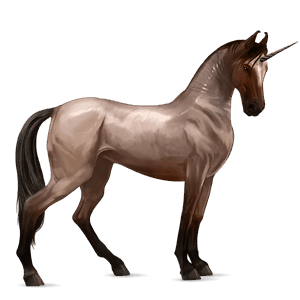licorne de selle marwari pie tobiano gris souris