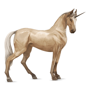 licorne de selle marwari alezan