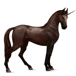 licorne de selle marwari alezan brûlé