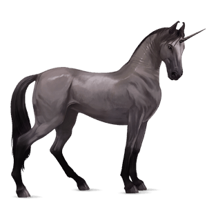 licorne de selle trotteur américain bai