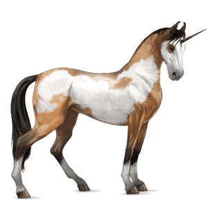 licorne de selle arabe gris souris