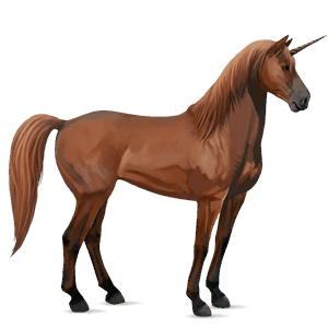 licorne de selle shagya gris clair