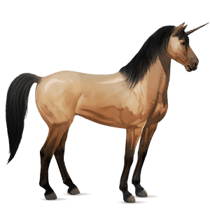 licorne de selle mustang isabelle