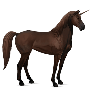 licorne de selle mustang alezan brûlé