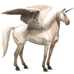 licorne de selle ailée akhal-téké bai