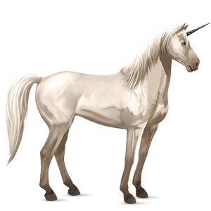 poney licorne welsh gris pommelé