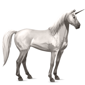 licorne de selle holstein gris clair
