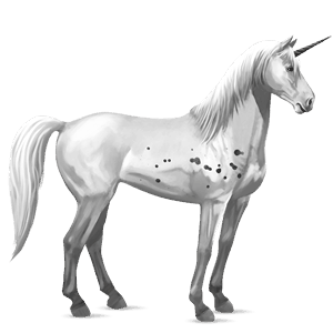 licorne de selle camargue gris clair