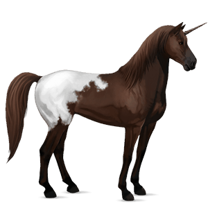licorne de selle arabe gris clair