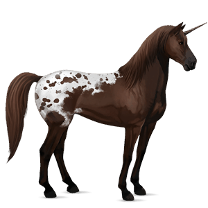 licorne de selle shagya gris pommelé