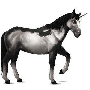 licorne de selle trotteur français alezan crins lavés