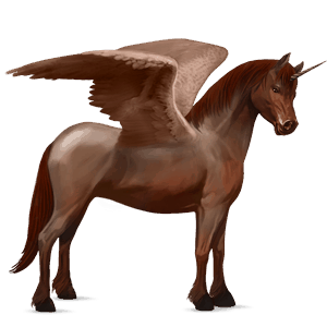 poney licorne ailé welsh gris pommelé