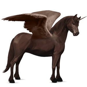 poney licorne ailé new forest alezan brûlé