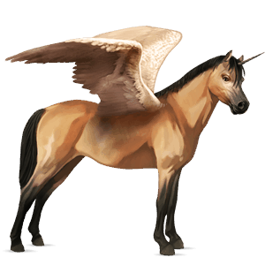poney licorne ailé welsh alezan