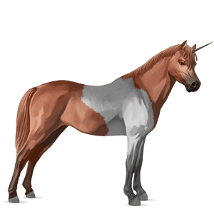 poney licorne français de selle alezan crins lavés