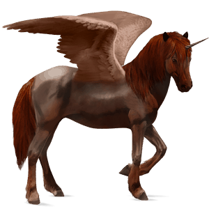 licorne de selle ailée cheval islandais aubère