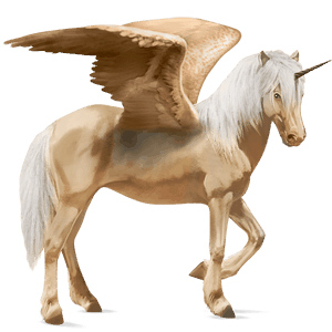 licorne de selle ailée camargue gris clair