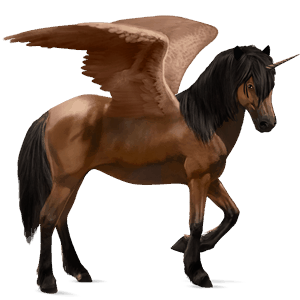 licorne de selle ailée misaki bai