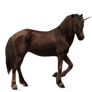 licorne de selle finlandais alezan brûlé