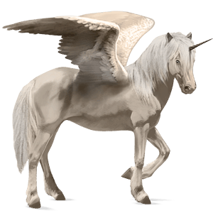 licorne de selle ailée trotteur français bai brûlé