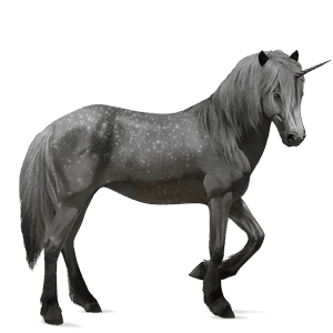 licorne de selle lipizzan gris pommelé